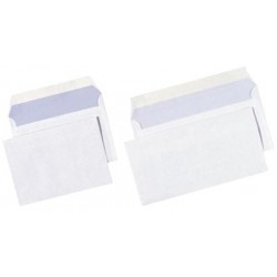 PAQUET DE 500 ENVELOPPES BLANCHES 110X220 MM