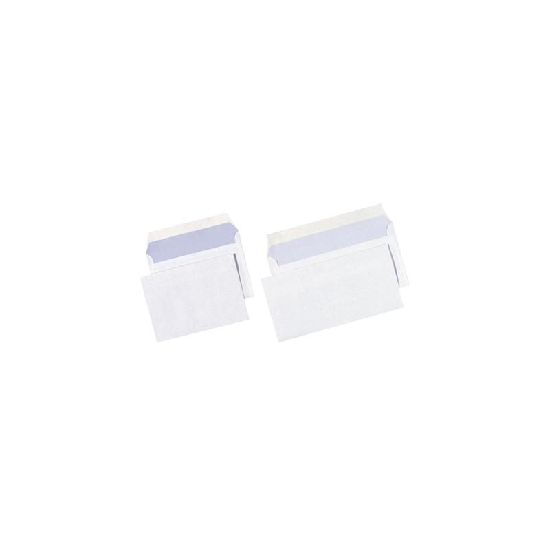 Enveloppes blanches autoadhésives 80g DL boîte de 500