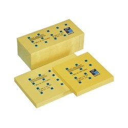 Bloc-repositionnable-jaune-Buro+-format-76-x-127-mm