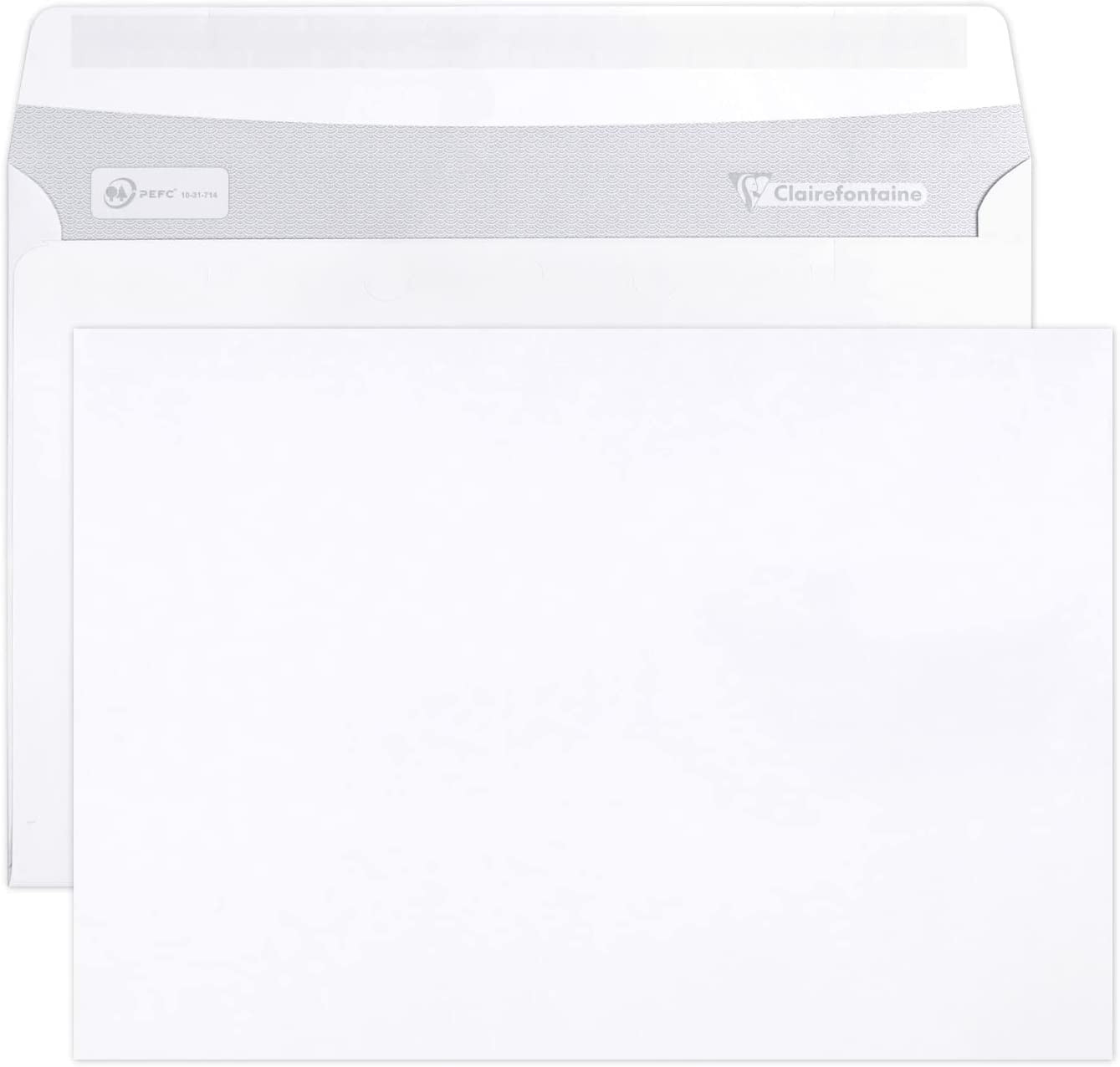 Enveloppe 110x220 blanc + fenêtre 45x100 auto-adhésive boîte couleur de 500