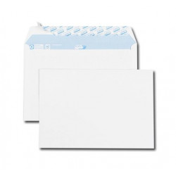 Boite de 200 enveloppes blanches 100G GPV auto adhésive au, format C5: 16,20 x 22,90 cm