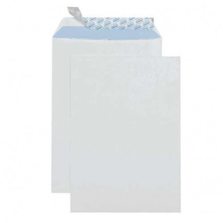 Boîte de 250 pochettes vélin Blanc 90g C4 229x324 mm auto-adhésives