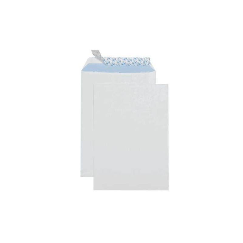 Gpv boîte de 500 enveloppes blanches auto-adhésives 80g format dl