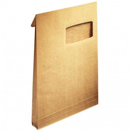 Paquet de 50 enveloppes kraft à 3 soufflets fenêtre 50x100 120g, format 229 x 32