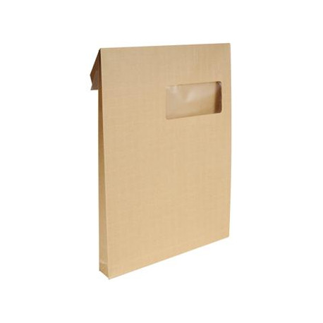 KRAFT ARME SOUFFET 3CM Paquet de 250 enveloppes format fenêtre 50X100 C4: 229X324 mm,